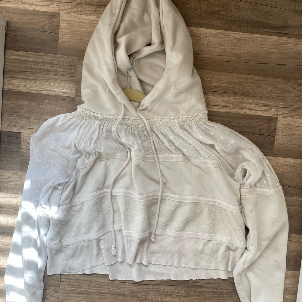 Free People Cropped Hoodie